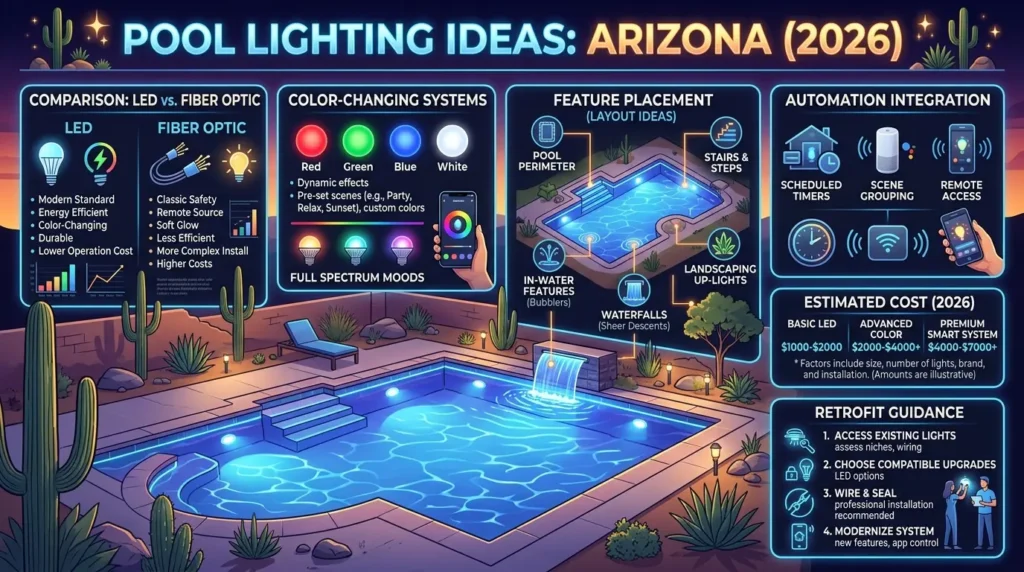 Best Pool Lighting Ideas for Arizona